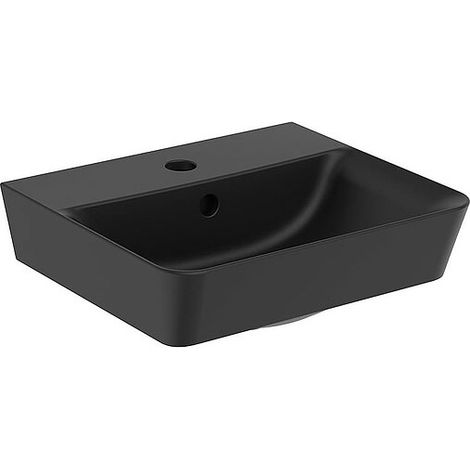 Handwaschbecken Ideal Standard Connect Air 400 x 95 x 350 mm, schwarz matt - E0307V3