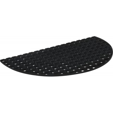 Maison Exclusive - Fußmatte Halbrund 45x75 cm Gummi (1/5)