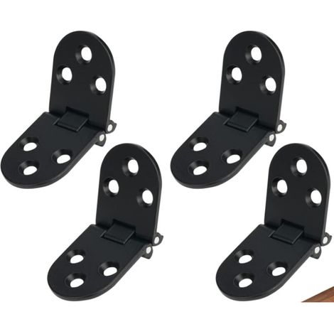 4 pièces Charnière Plate De Porte Pliables Charnières Porte Pliables Charnière Flip Pliable Alliage Table Machine Coudre Rabattable Charnière Flip Avec Vis pour Meubles,Armoires, Tables