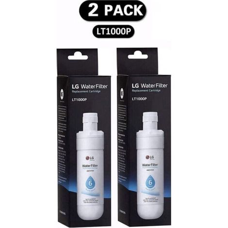 Lot de 2 filtres (LT1000P) Réfrigérateur. filtre à eau du réfrigérateur (1/3)