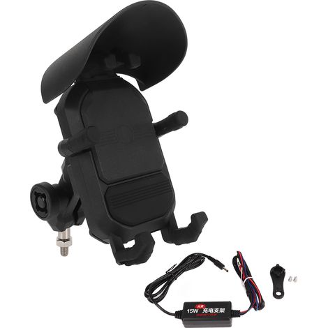 Support téléphone moto métal PC stable performance remplacement S1000RR G310R R1250RS 15W 12V (1/5)