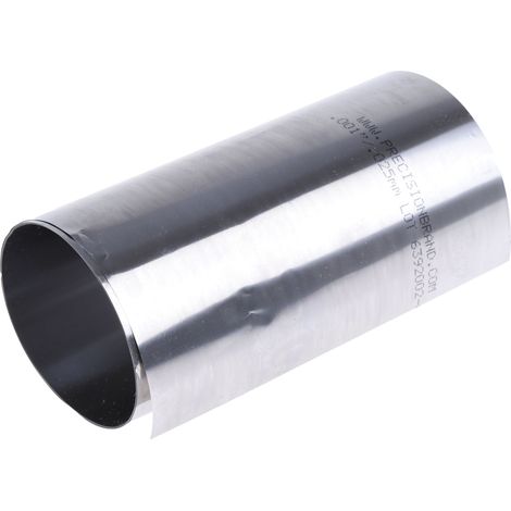 Cale en acier, 100pouce x 6pouce x 0.025mm ( Prix pour 1 )