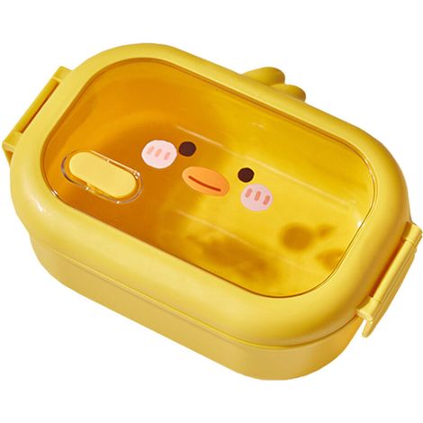 Bento Lunch Box Little Yellow Duck Stainless Steel Thermal Lunch Container for Office (1/5)