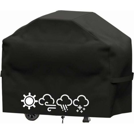 Housse Barbecue Exterieur,Housse Barbecue,Housse Plancha Exterieur,Bache Barbecue Exterieur,Couverture de Grill Anti-Vent/Anti-UV,420D(145X61X117 CM) (1/4)