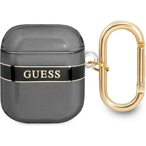Colección de correas negras Guess GUA2HHTSK para AirPods 1/2 (1/3)