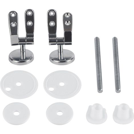 2 Pcs Charnières d'Abattant WC de Salle de Bain Fixations Remplacement WC Siège Charnière WC Fixations Pièces Détachées WC Pour Réparation Abattant.