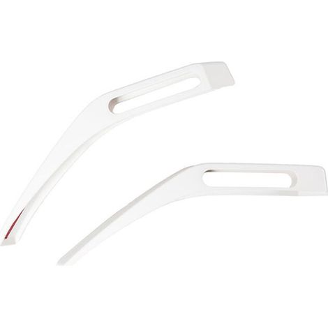 Garniture de capot blanche, cache-charnière et baguette décorative pour les modèles Ford Bronco 2021-2024.