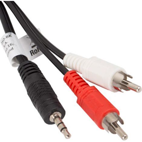 Câble audio Lanberg stéréo mini-jack - 2x Chinch M/M 5m (1/3)