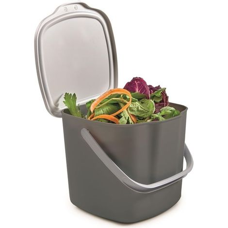 Snips Pattumiera Bagno 090096 Coperchio Grigio Design Compatto e Funzionale
