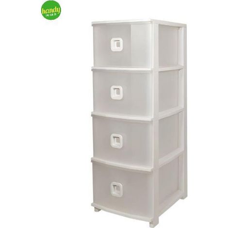 Cassettiera Pratika Belli e Forti Slim 4 CST bianco