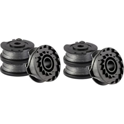 Lot de 6 bobines de fil pour coupe-bordure Bosch ART 23 SL/ART 26 SL, bobine de rechange en nylon (F016800569+F016800385), diamètre : 1,65 mm, 4,9 m (1/4)