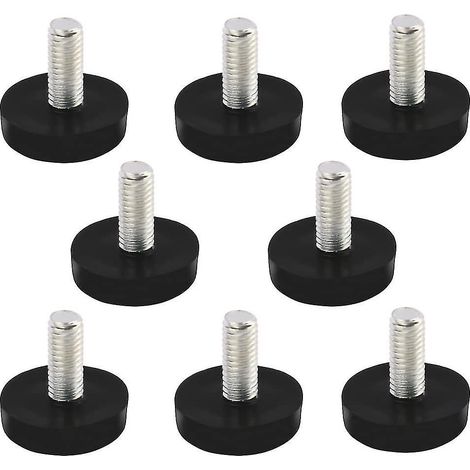 Lot de 10 pieds réglables pour meuble, patins de nivellement, vis de mise à niveau, supports ajustables pour table, armoire, étagère, stabilisateurs de sol, accessoires de fixation, 15mm (1/5)