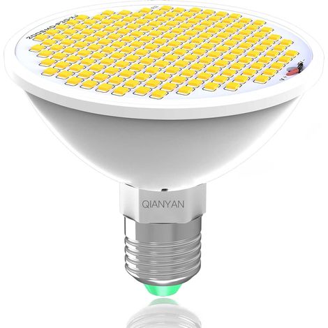 200 LEDs Indoor Plant Grow Light Full Spectrum Simulation Solar Light Grow Light Bulb High PPFD Grow Light for Greenhouse Plants (1/5)