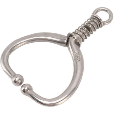 Cattle Nose Ring, Durable Stainless Steel Cattle Clamping Spherical Ring, Ideal for Family Farm HL Q4E (1/5)
