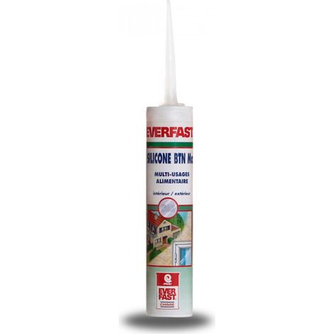 Cartouche de Mastic silicone translucide pour joints béton, verre, aluminium - 310 cc Transparent - MATPRO (1/2)