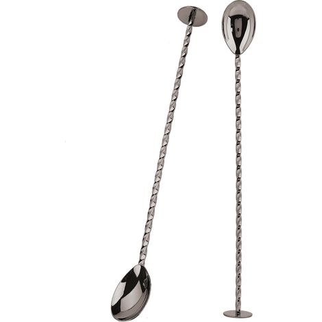 Cuillère à cocktail à long manche en acier inoxydable (1/5)