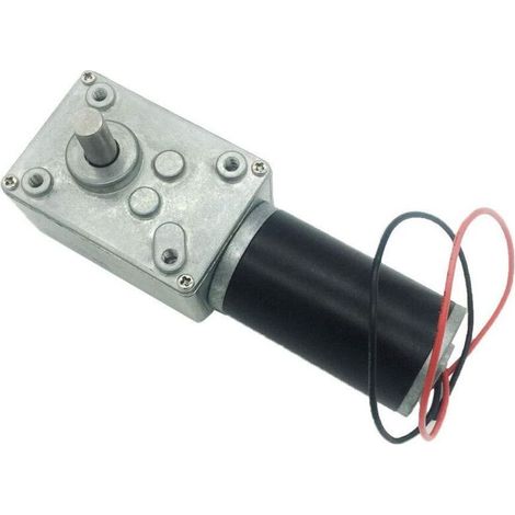 Moteur à engrenages à vis sans fin A58SW31ZY 12 V CC, mini-turbine autobloquante inversée, pour robot de bricolage, table rotative, serrure de porte, rideau (12 V 260 tr/min) (1/5)