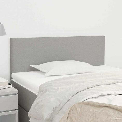vidaXL Cabecero de tela gris claro 80x5x78/88 cm (1/5)