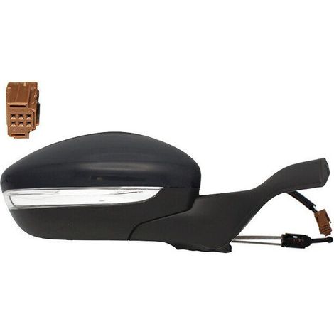 Rétroviseur mécanique droit noir avec sonde Peugeot 208 2012-2019