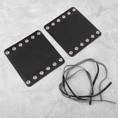 Leder-Lenkerschützer für Motorräder, Individualisierungszubehör (Schwarz)