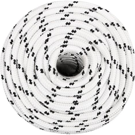 Maison Exclusive - Bootsseil Geflochten Weiß 14 mmx25 m Polyester
