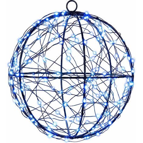 Christmas Finial Light 200 LEDs Blue Diameter 20 x 22 cm vidaXL (1/5)