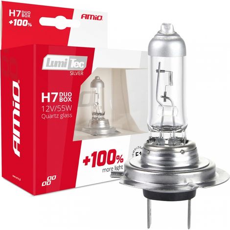 Halogenlampen H7 12V 55W LumiTec silber +100% DUO amio-01403 (1/5)