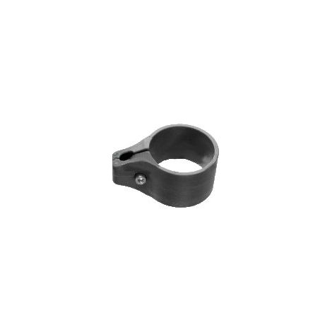 Cloture & Jardin – Collier de fixation pour poteau de portillon grillagé – PVC gris anthracite – Compatible avec poteaux de ø 60 mm – Vendu à l'unité ou par lot de 6