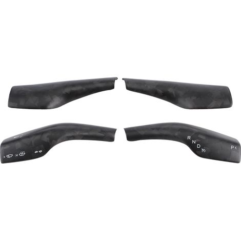 Garniture de Commutateur de Phare en Fibre de Carbone Forgé Mat, Palette de Levier de Vitesse, Compatible Tesla Model 3 Model Y 17-20 (1/5)