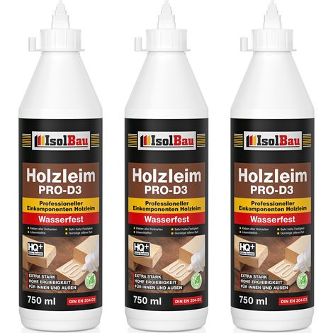 Colla per legno IsolBau PRO D3 Holzleim 3 x 750 ml (1/5)