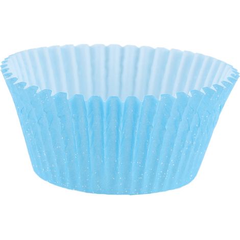 100 pièces petites caissettes à muffins rondes gobelets de cuisson gâteaux moules à cupcakes maison fête bleu (1/3)