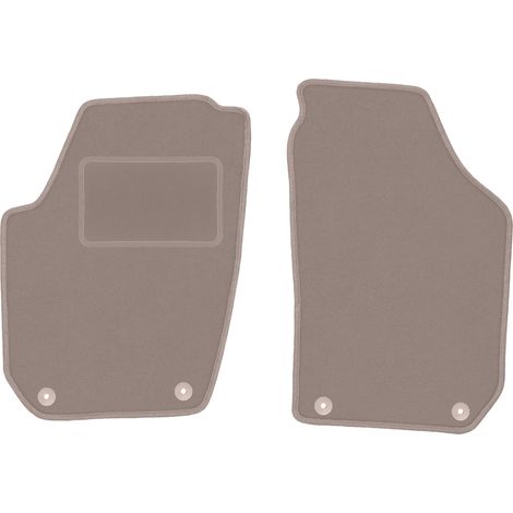 Tappetini anteriori beige per: Skoda Fabia II hatchback, station wagon (2007-2014)