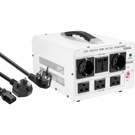 Spannungstransformator, AC110V auf AC220V, 220V auf 110V, VTEU-5000W weiß (1/2)