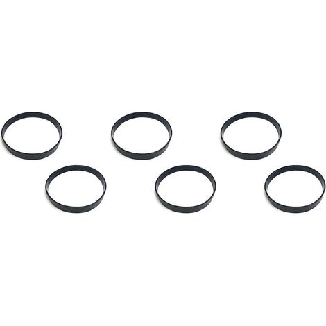 Lot de 6 courroies de rechange pour aspirateur Bissell PowerForce Helix, compatibles avec les modèles 2191U, 2191, 2190, 1797 et 1700 (référence 2031093). (1/3)