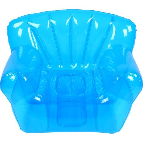 Canapé gonflable Camping chaise longue PVC Transparent Portable pour extérieur plage pique-nique bureau sieste bleu (1/5)