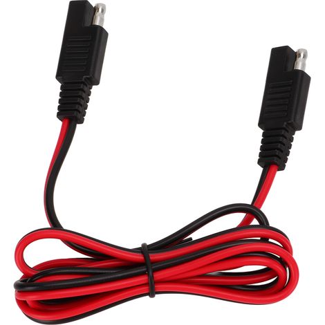 Câble d'extension 16AWG SAE vers SAE, câble de charge de batterie en cuivre avec fiche SAE et serre-câble pour véhicules électriques (1/5)