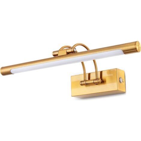 LED Bathroom Lamp 40cm, LED Temperature Dimmer Switch with Swivel Lamp Head, Arc Arm Wall Lamp Mirror Lighting Lamp (1/5)