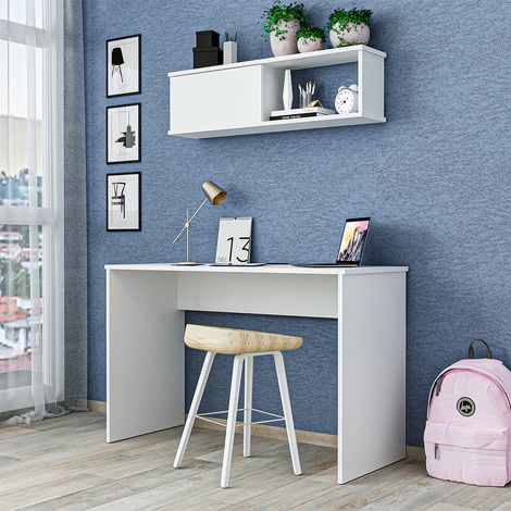 Roomart SERA Schreibtisch Homeoffice 120 cm, Weiß