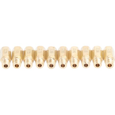 Lot 10 jets principaux hexagonaux – pour Keihin PWK PWM OKO CVK NSR KSR – carburateur moto