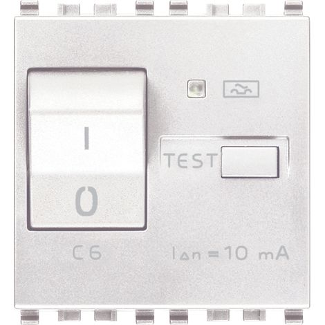 VIMAR - 20411.06.B MTDiff. Interrupteur 1P+N C6 10mA blanc