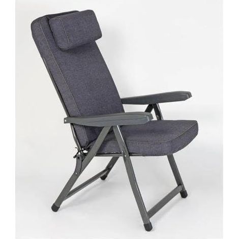 silla de playa far con reposapiés plegable cojín incluido