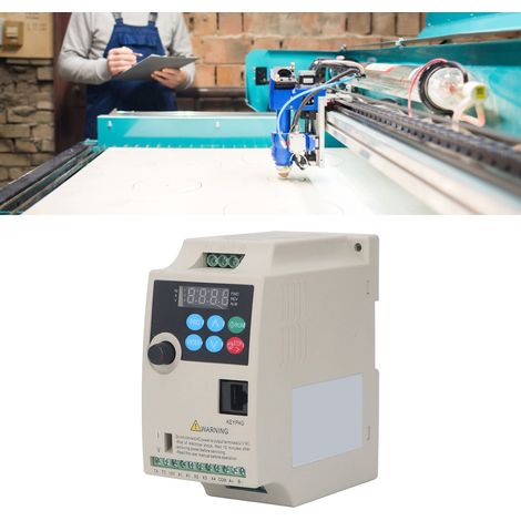 Onduleur de fréquence miniature flexible tout-en-un de 0,4 kW à entrée unique et trois sorties, avec communication 485, entrée biphasée 220-220 V et sortie triphasée 0-220 V. (1/5)