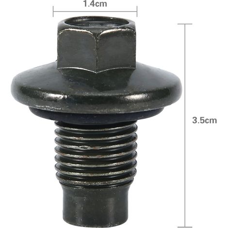 Bouchon de vidange d'huile 14x35mm en acier pour Ford Fusion, Focus, Fiesta Max, Galaxy, Mondeo 2.0 - Vis de purge carter, filetage précis (1/5)