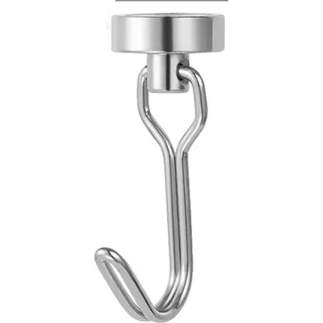 Magnetische Haken, Starker Halt, Rostbeständiges Material, silber-a, 10Stück-a (1/2)
