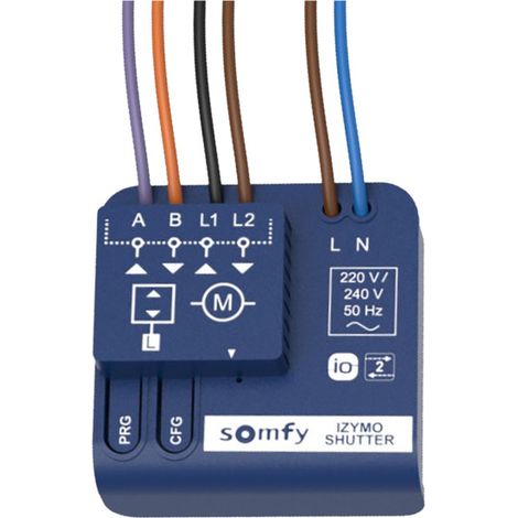 Micro récepteur Izymo, io Somfy, Transforme un moteur filaire en io, pour Motorisation Somfy (1/5)