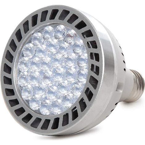 JSSEVN - Bombilla LED PAR30 E27 de 45 W, 3900 lm, 4000 K con ventilador y vida útil de 40 000 horas [HO-PAR30-45-WF-W] (1/5)