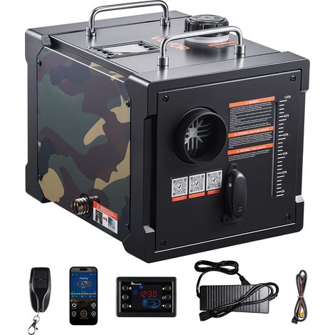 Chauffage Diesel 5-8KW DC 12 V/24 V, Réchauffeur d'Air Diesel Tout-en-Un Portable, avec Contrôle par Application Bluetooth, Télécommande et Écran LCD, Réservoir 7 L, pour Camion Camping-car (1/5)