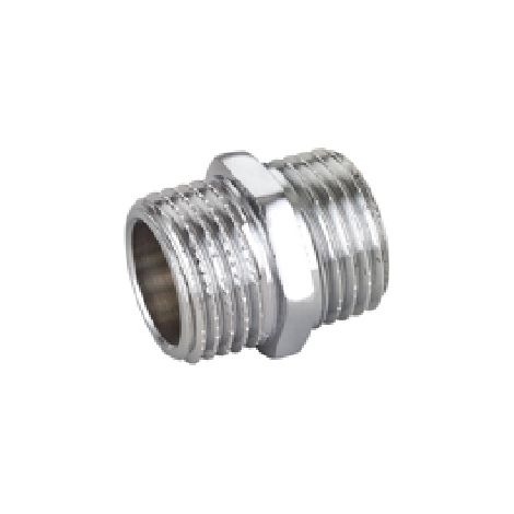NIPPLE DIRITTO MM IN OTTONE CROMO IBP- 3/8- IBP- pezzi 10 (1/2)