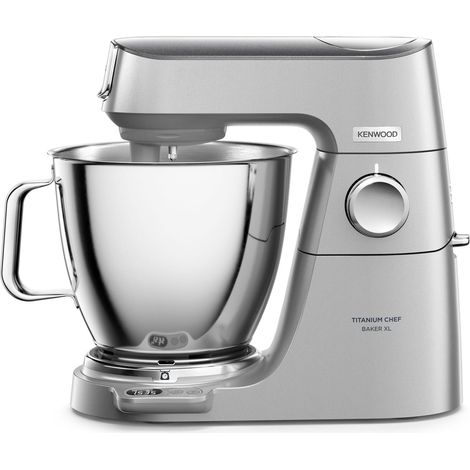 Robot Pâtissier avec Balance Intégrée, Bol en Acier Inoxydable 5L et 7L, Robot de Cuisine avec Fouet, Pétrin, Mélangeur, Blender, Hachoir, 1200W, Argent (1/5)