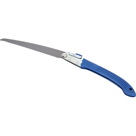 Scie à main pliante de 28 cm avec poignée antidérapante, scie d'élagage portable pour jardin et extérieur (1/4)